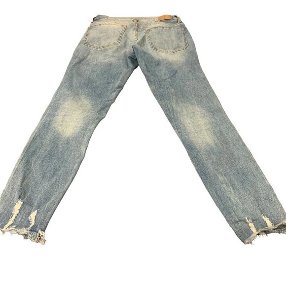 Aeropostale Women's Light Wash Distressed Skinny Flex Effects Jeans HR Size 2 - Picture 2 of 10